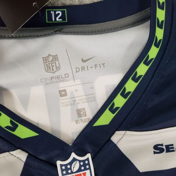 Seattle Seahawks Jersey Womens Medium Blue Nike On Field 33 Jamal Adams New Tags - Picture 3 of 12